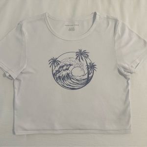 American Eagle Cropped Graphic Tee